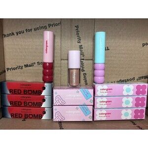 8pc Colorgram Makeup Bundle - Lip Tints & Bling Shadow